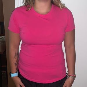 Calvin Klein pink performance shirt large